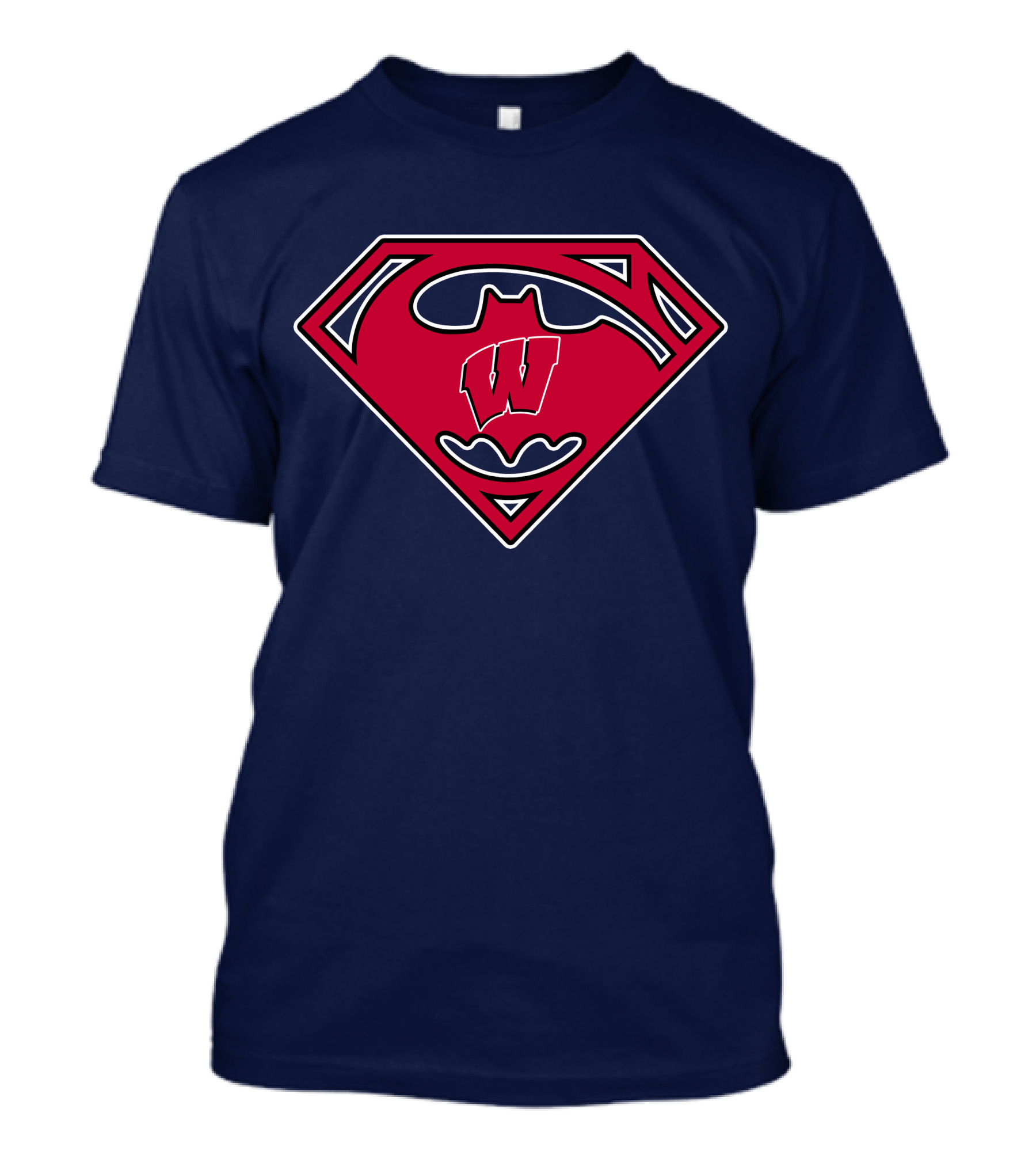 Wisconsin Badgers Superman Logo Fusion T-Shirt