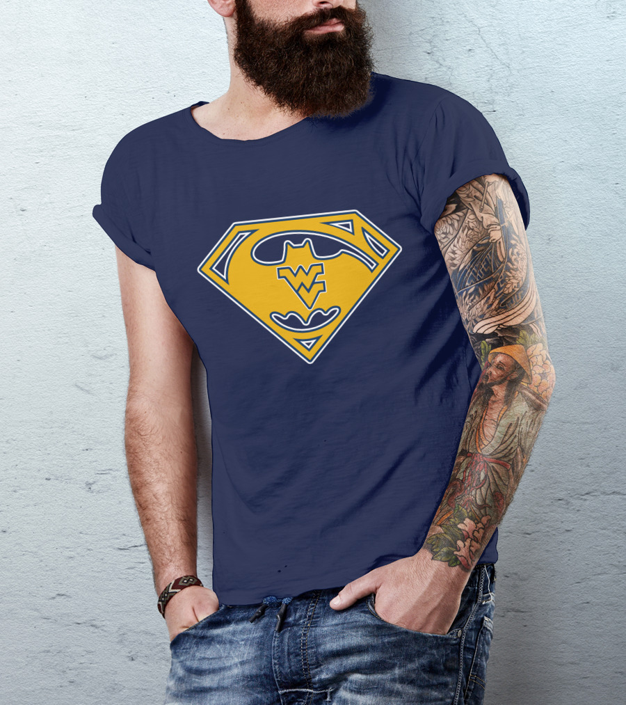 Wv 7 West Virginia Mountaineers Superhero T-Shirt