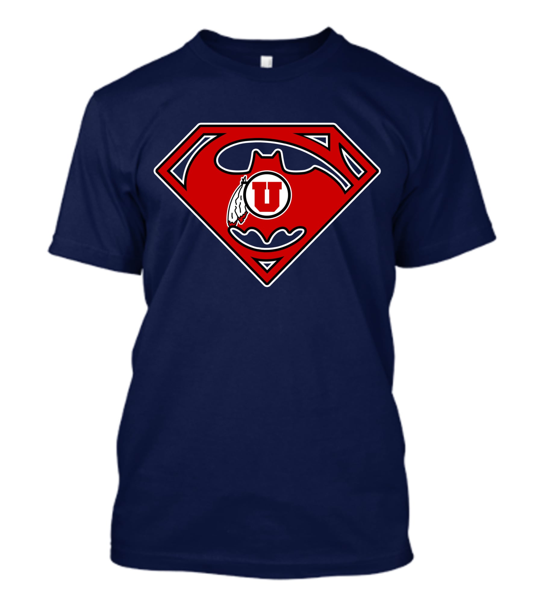 Utes Superman Batman Logo Fusion T-Shirt