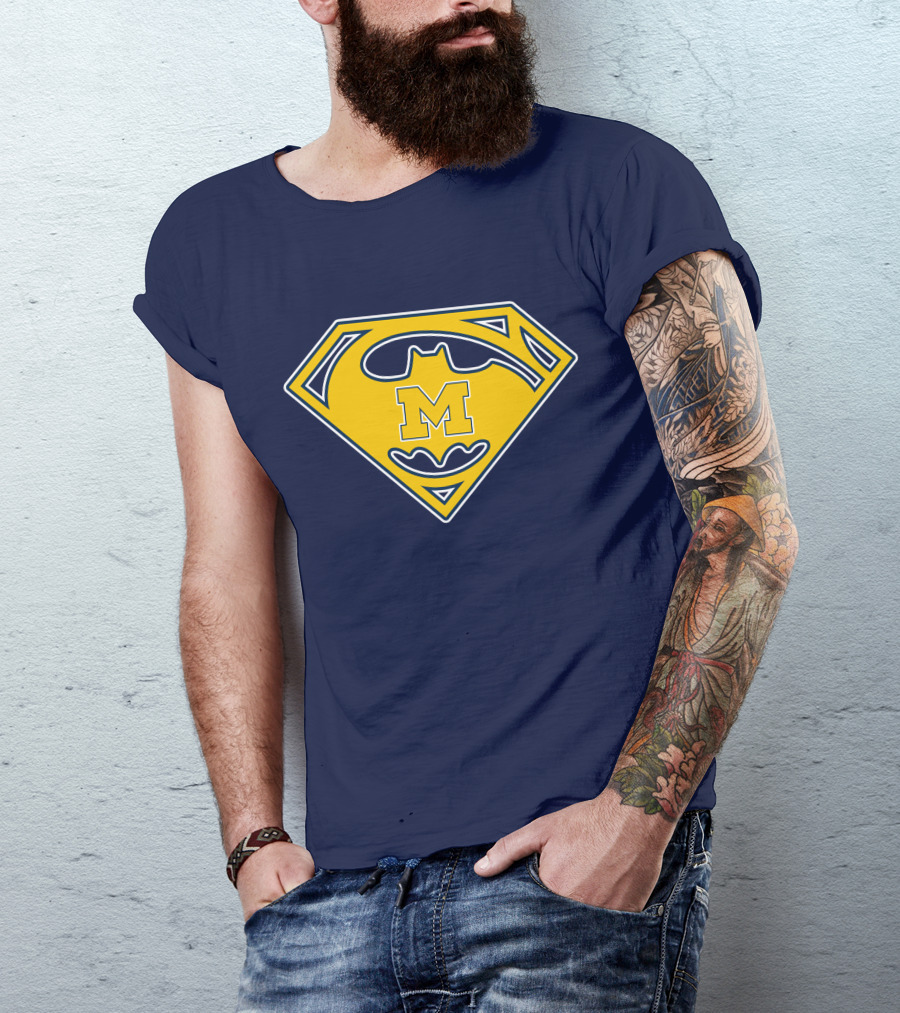 Michigan Wolverines 49 Super Bat T-Shirt