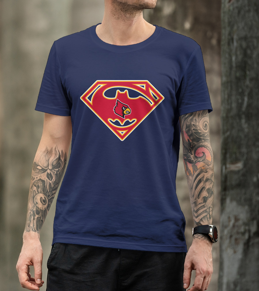 Louisville Cardinals Superman T-Shirt