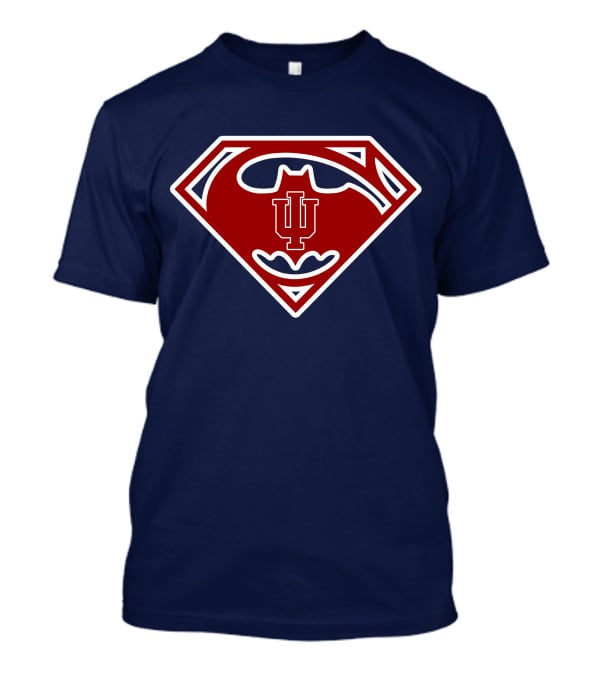 Indiana Hoosiers Superman Batman Logo Mashup T-Shirt