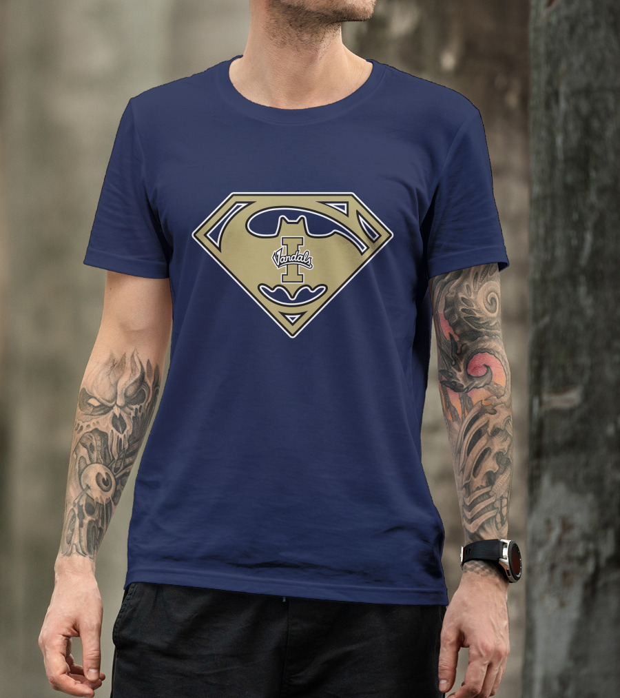 Superman Batman Logo Mashup Idaho Vandals '67 T-Shirt