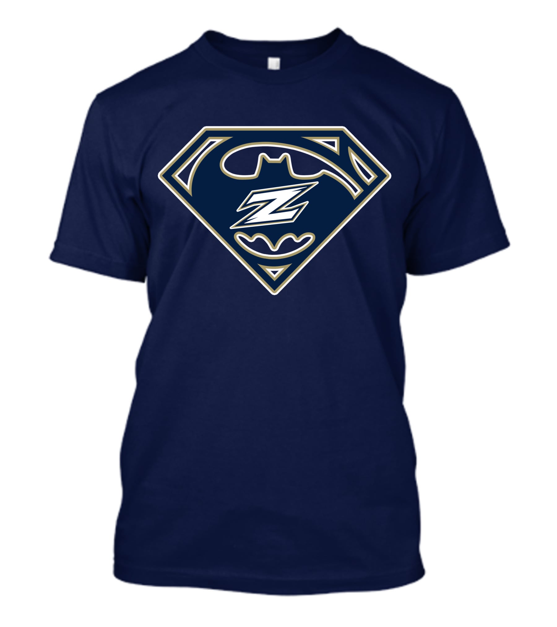 Akron Zips Batman Superman Logo Combination T-Shirt