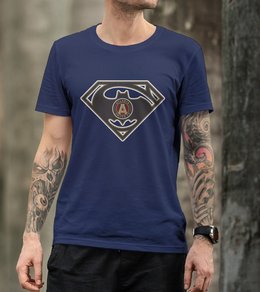 Atlanta United Fc Superman Batman Logo Fusion T-Shirt