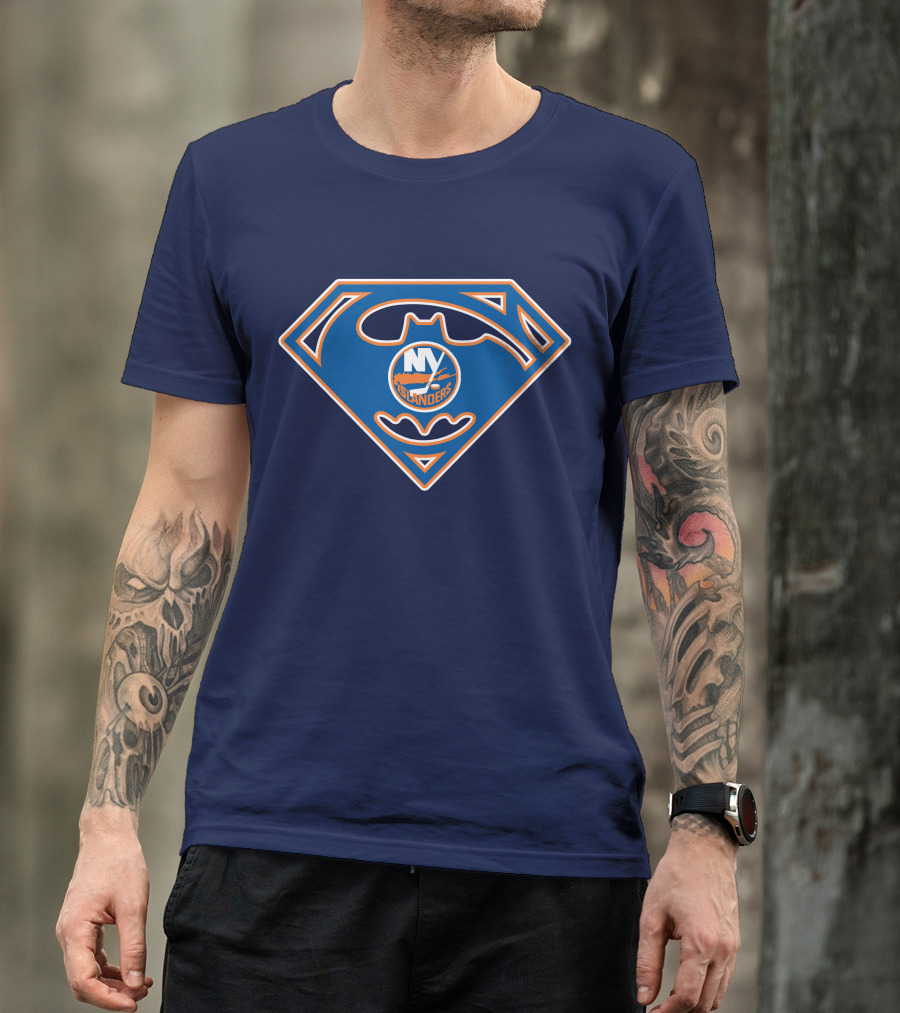 New York Islanders Batman Superman T-Shirt