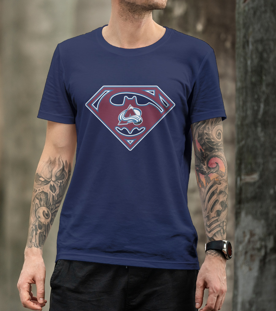Batman Superman Colorado Avalanche Logo 152 T-Shirt