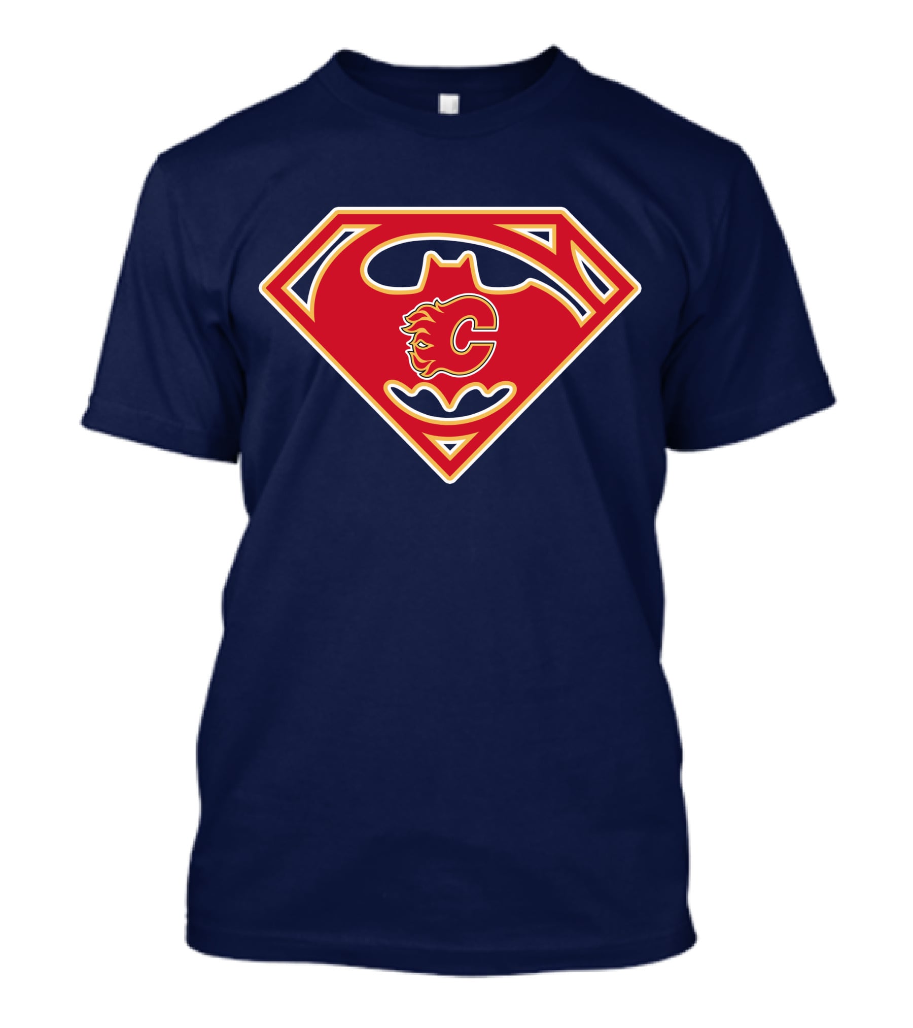 Calgary Flames Superhero Icon 155 T-Shirt