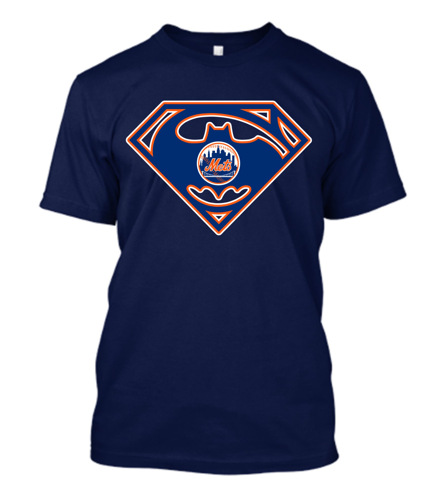Superman Batman Logo New York Mets 202 T-Shirt