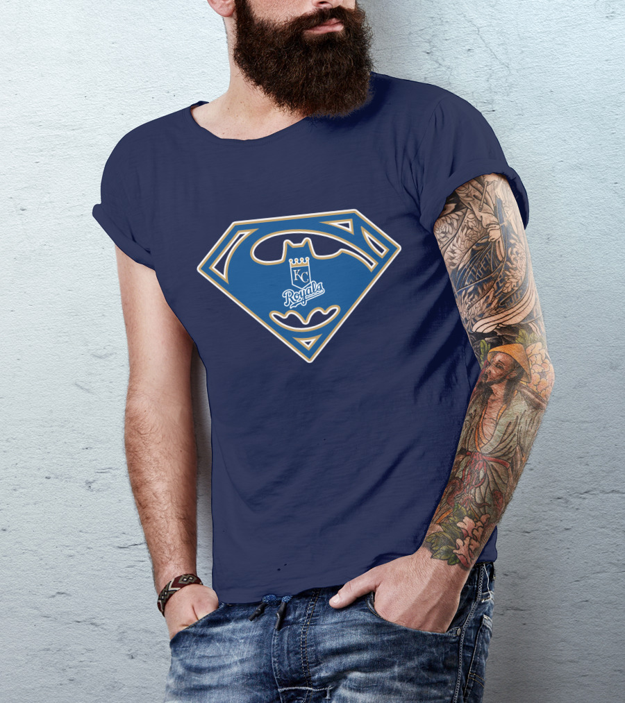 Kansas City Royals Batman Superman T-Shirt