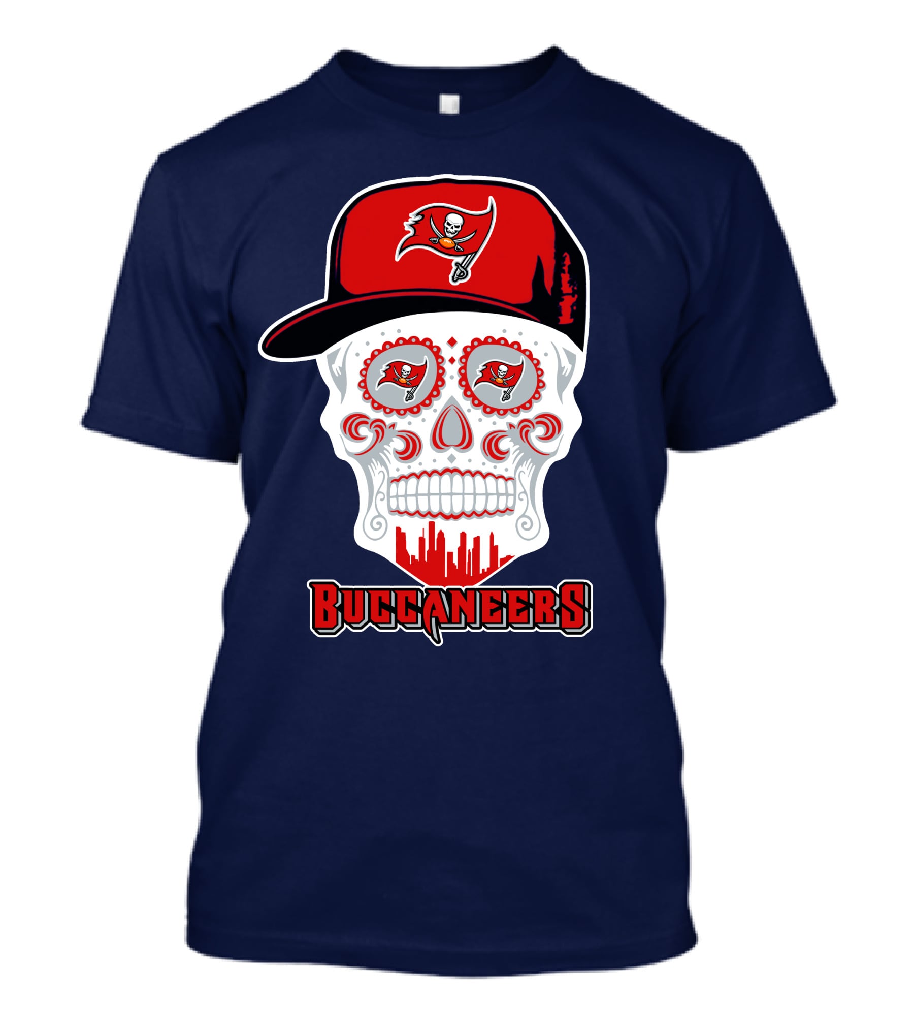 Buccaneers Skull With Hat T-Shirt