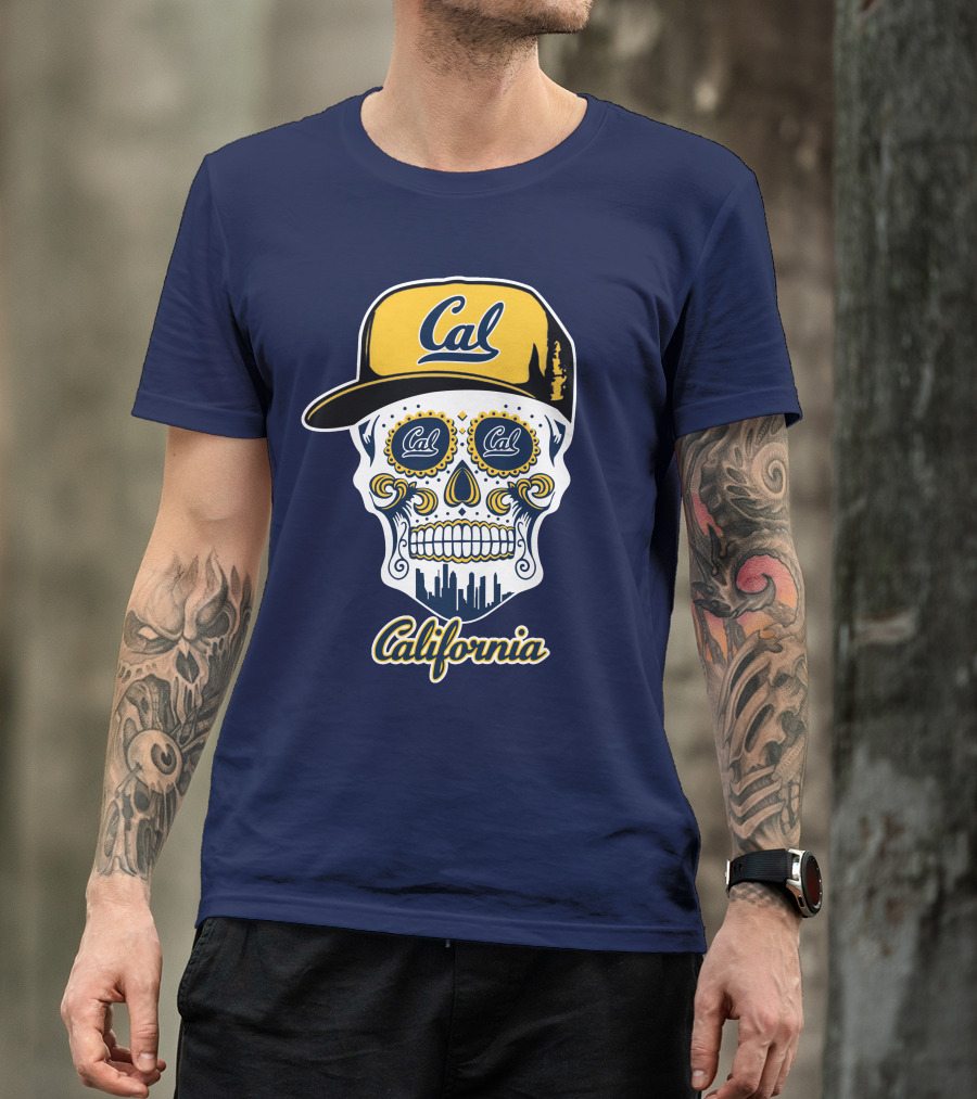 California Cal Bears Skull With Cap T-Shirt