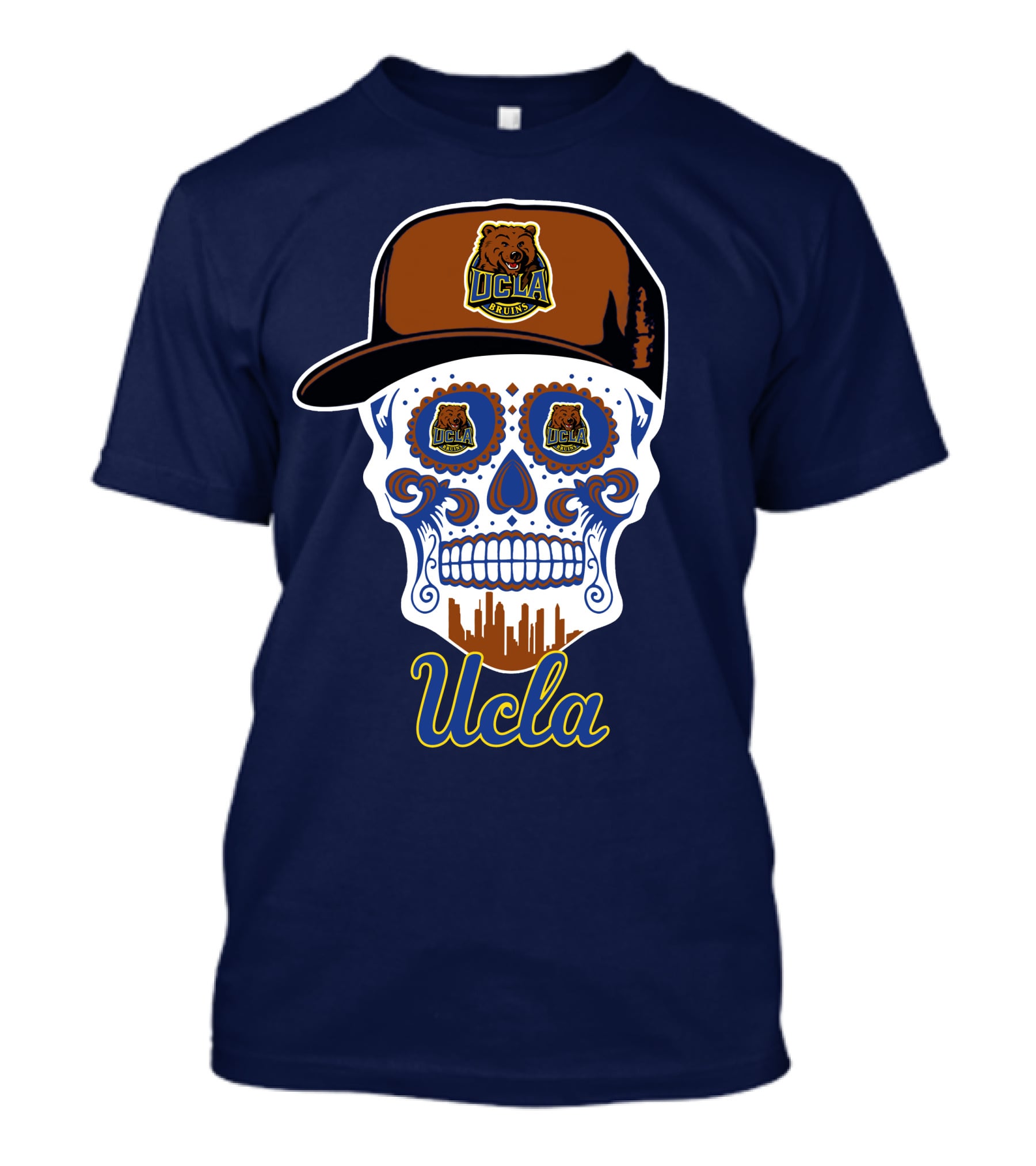 Ucla Bruins Skull With Cap T-Shirt