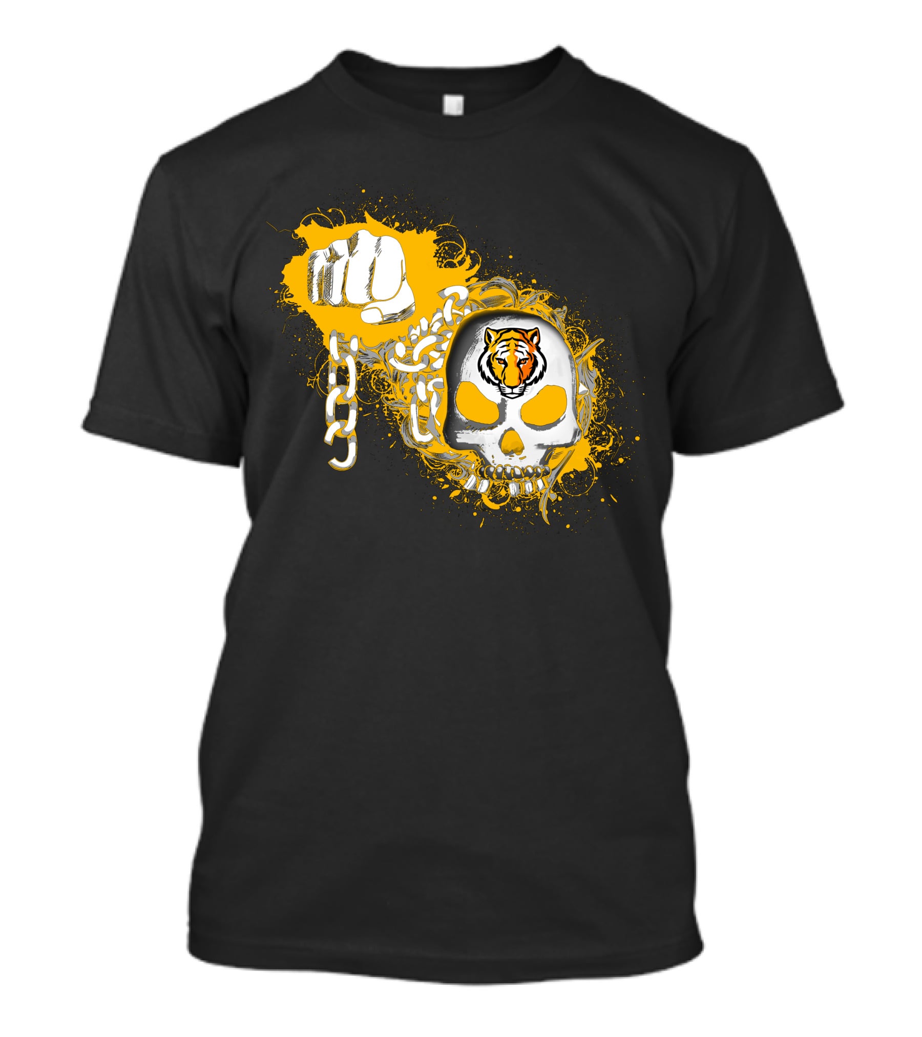 Depauw Tigers Skull And Chain T-Shirt