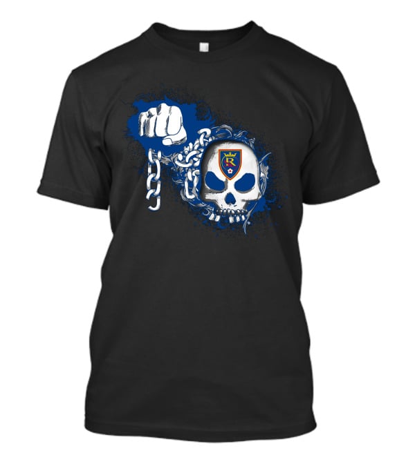 Real Salt Lake Skull With Chain T-Shirt