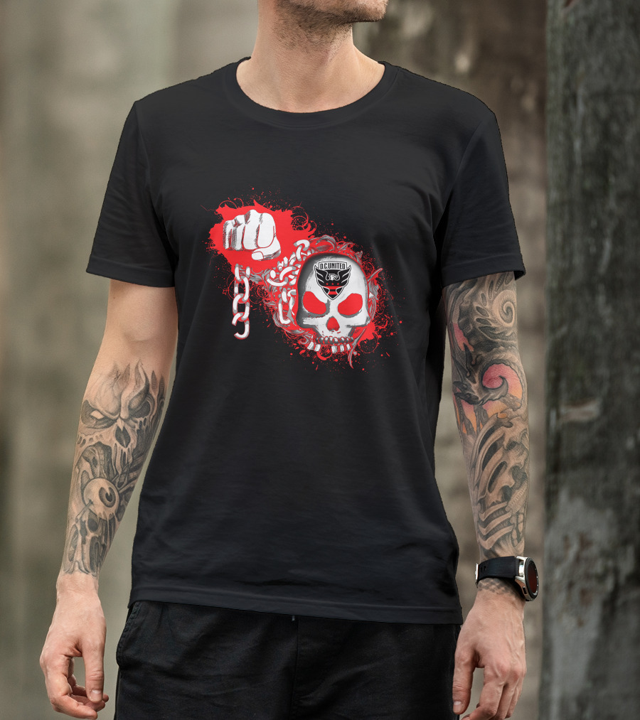 Dc United Skull And Chain T-Shirt