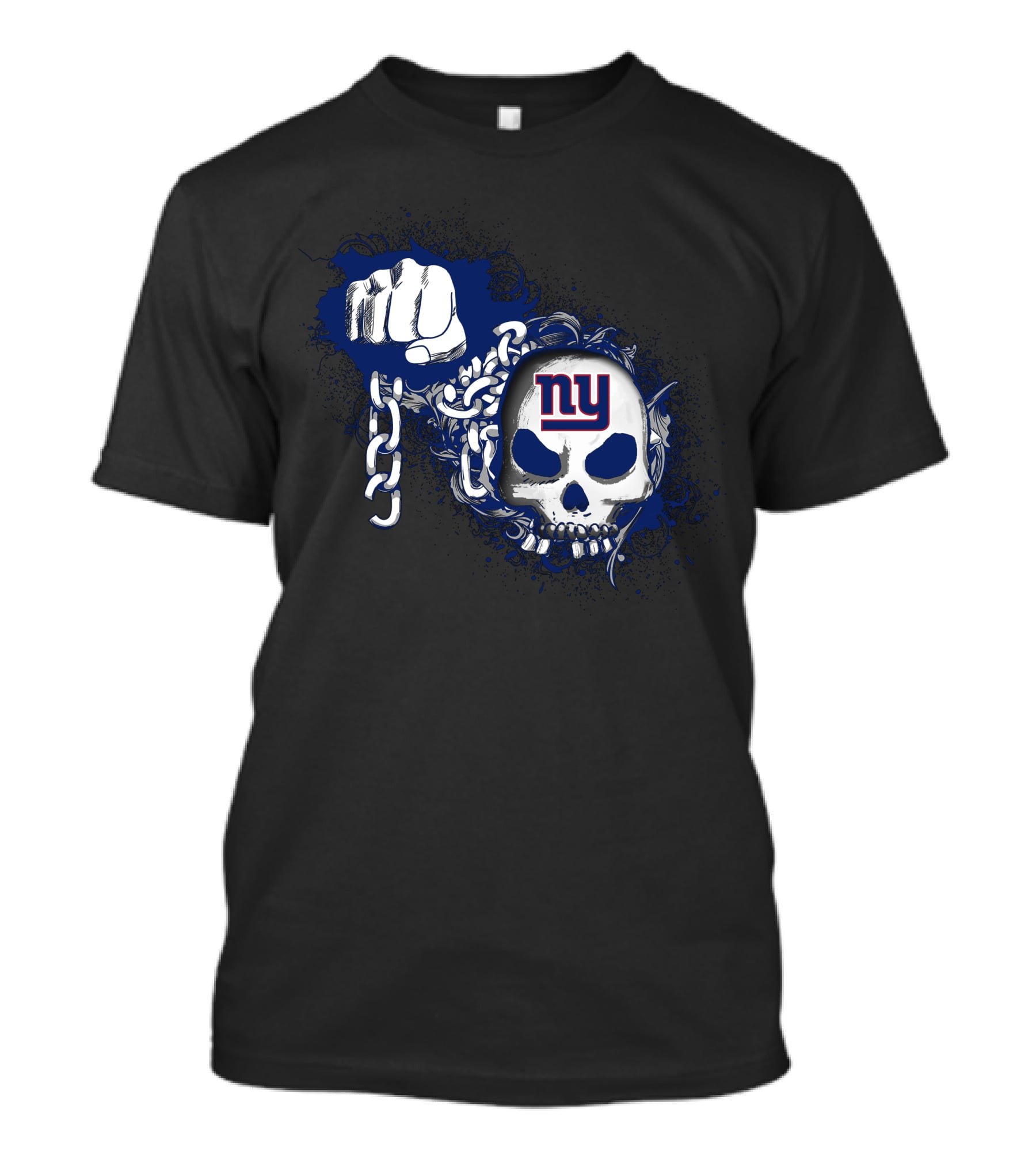 New York Giants Ny Skull And Chains T-Shirt