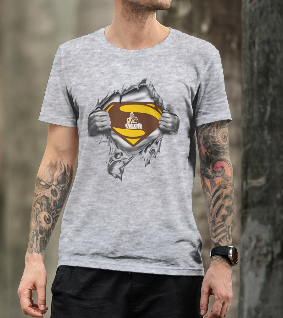 Valparaiso Crusaders Valpo Superman Crest T-Shirt
