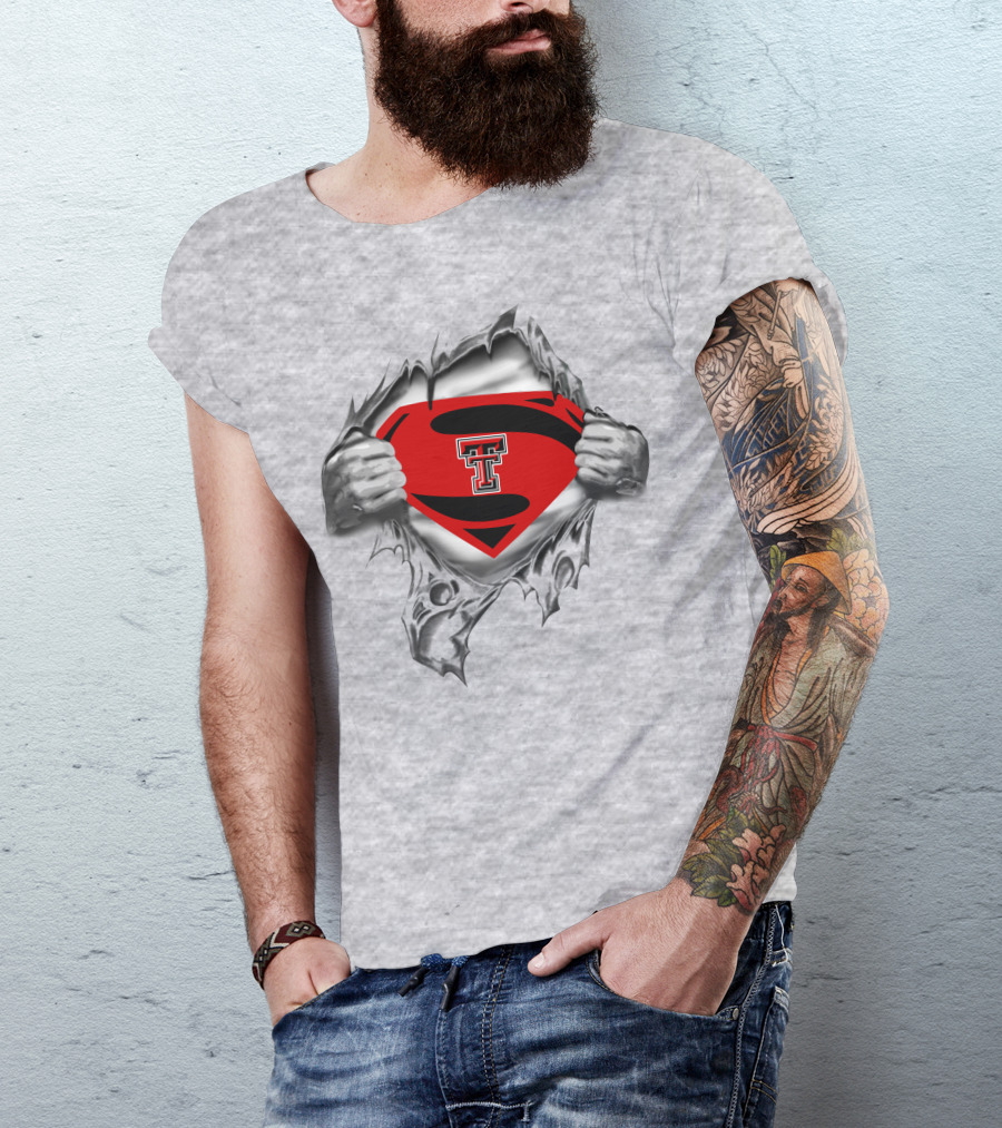Texas Tech Red Raiders Superman Emblem Revealed T-Shirt