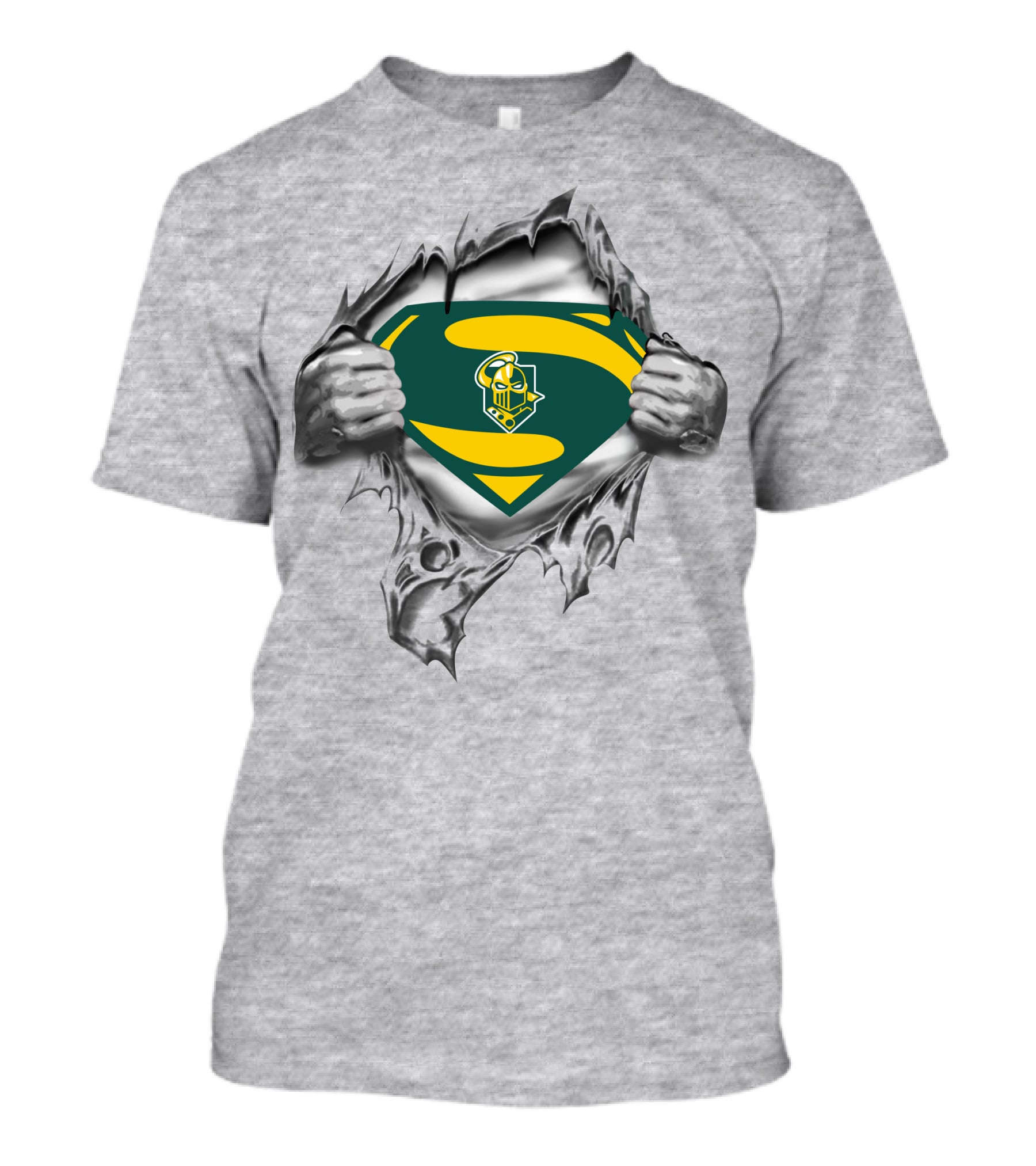 Clarkson Golden Knights Superman Logo Knights T-Shirt