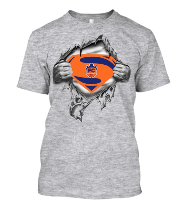 Superman Fc Cincinnati Logo Shield Burst T-Shirt