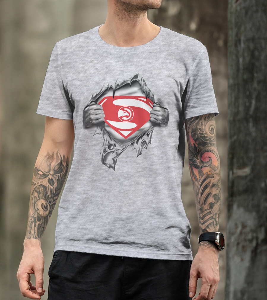 Atlanta Hawks Superman Emblem 1992 Edition T-Shirt