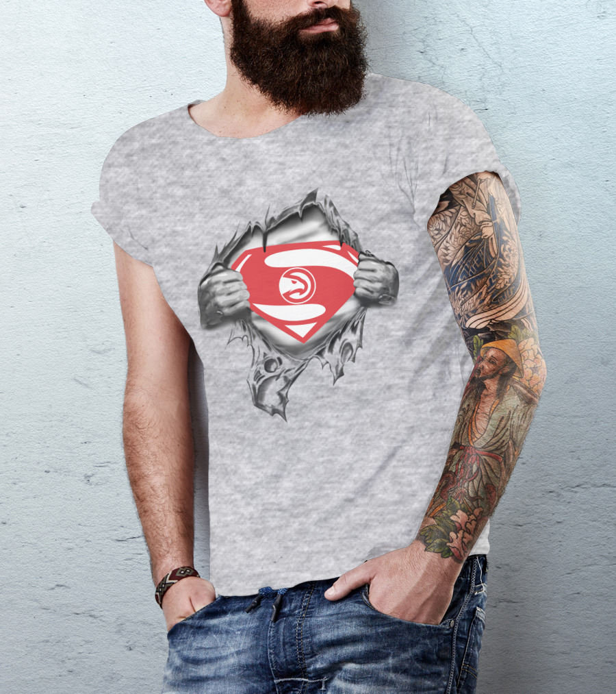 Atlanta Hawks Superman Emblem 1992 Edition T-Shirt