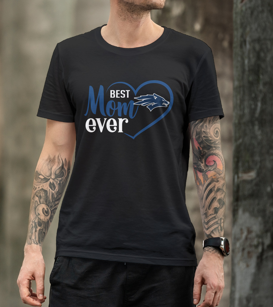 Nevada Wolf Pack Best Mom Ever Heart T-Shirt