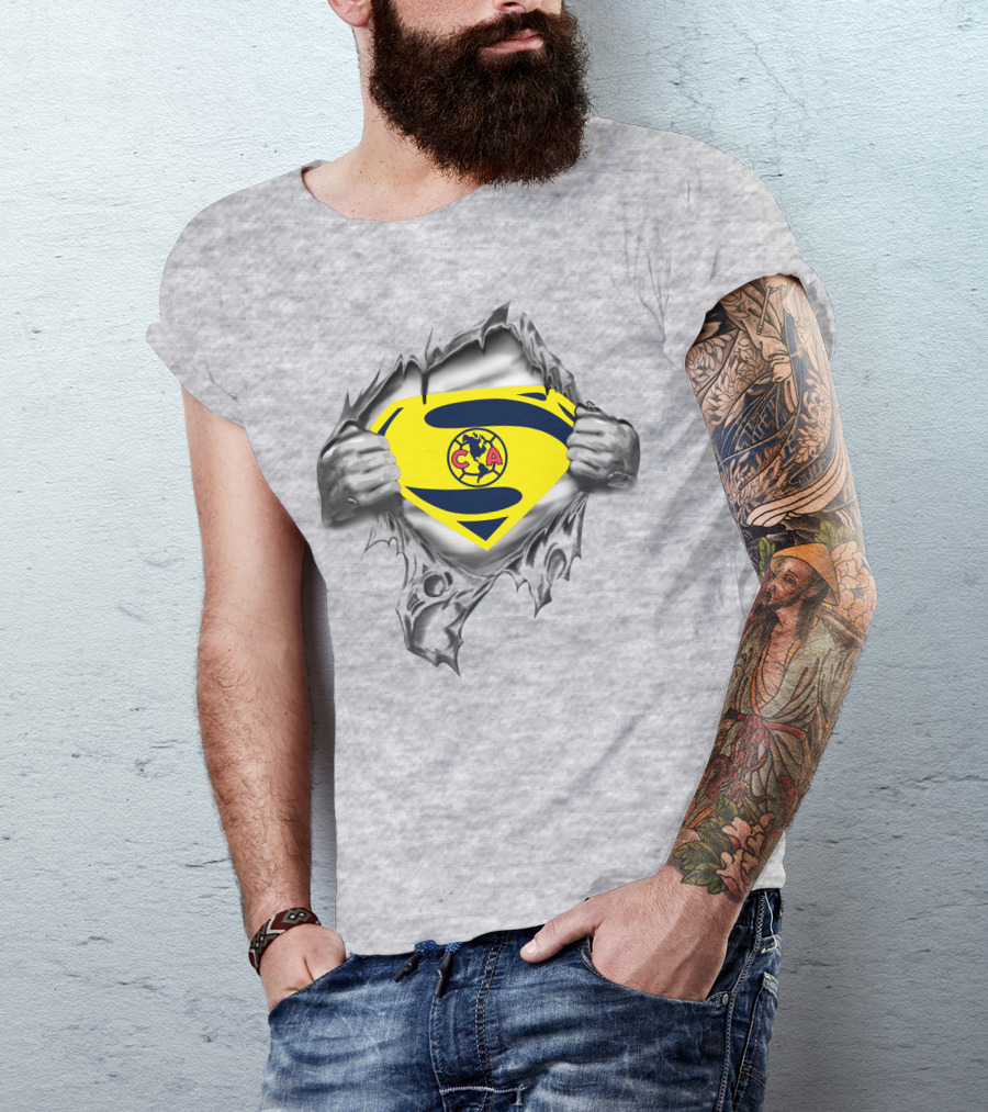 Club América Superman Logo Emblem Outfit T-Shirt
