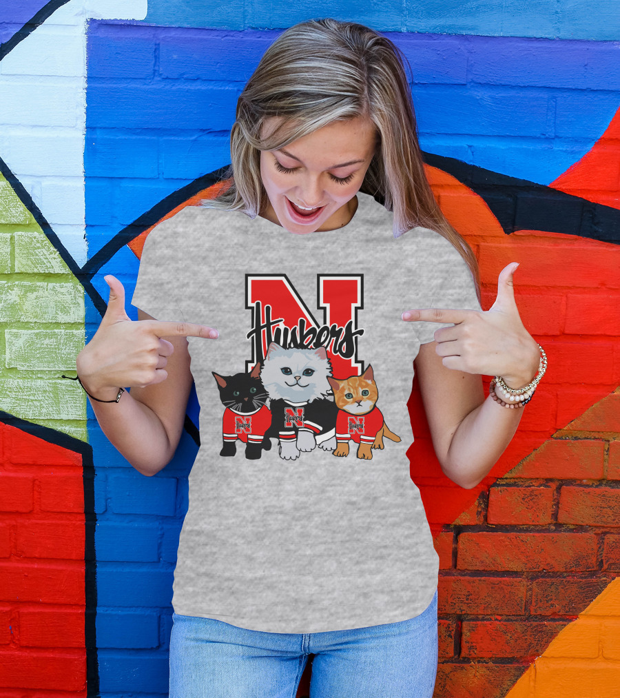 Nebraska Cornhuskers Huskers Cats In Red Jerseys T-Shirt