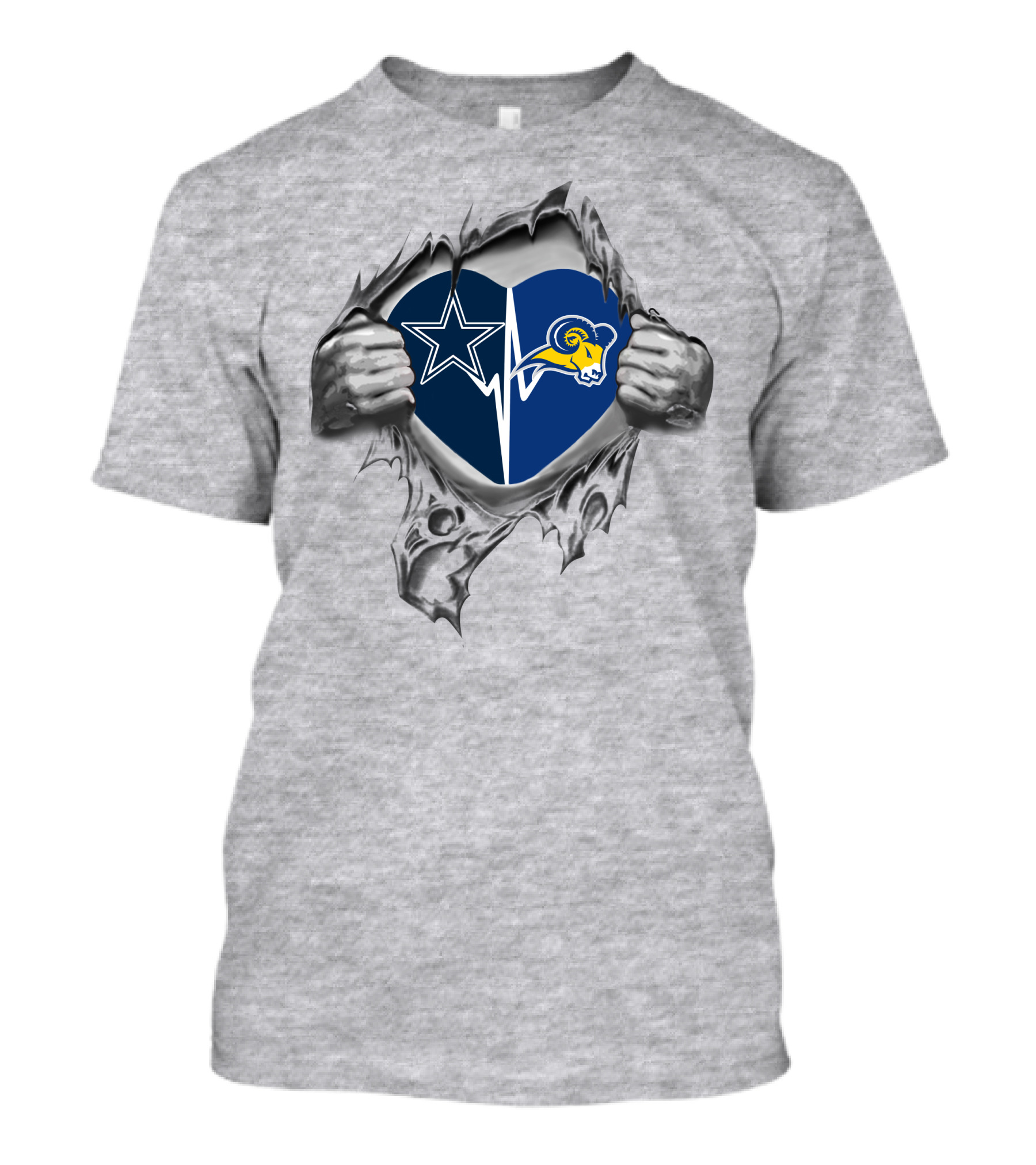 Cowboys Rams Heart Texas Wesleyan It's In My Heart T-Shirt