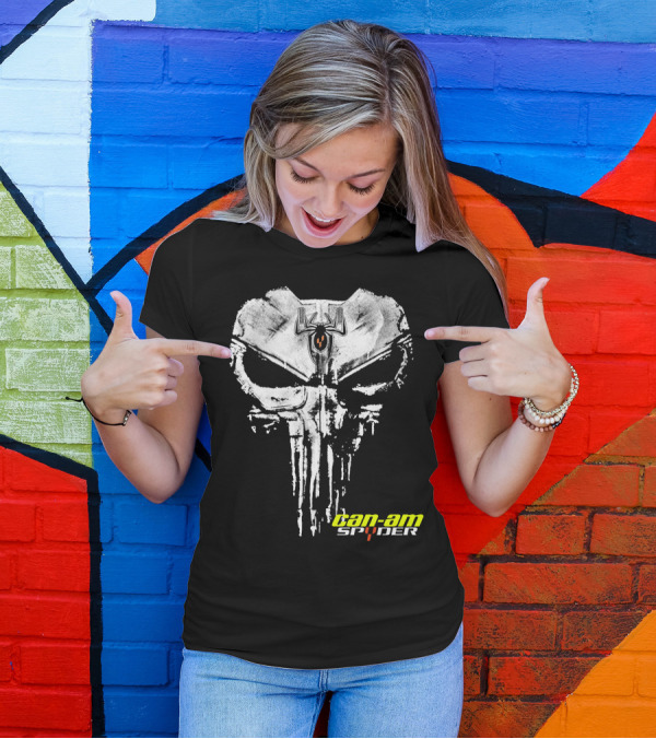 Can-Am Spyder Skull With Spider Emblem T-Shirt