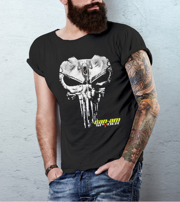 Can-Am Spyder Skull With Spider Emblem T-Shirt