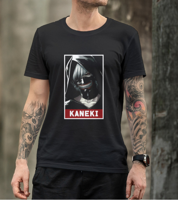 Kaneki Ken Tokyo Ghoul Masked Hooded T-Shirt