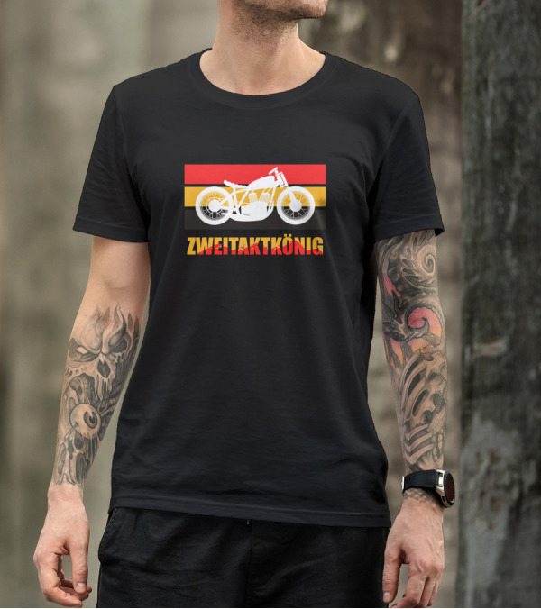 Zweitaktkönig Motorradfahrer Zweitakt Oldtimer Geschenk T-Shirt