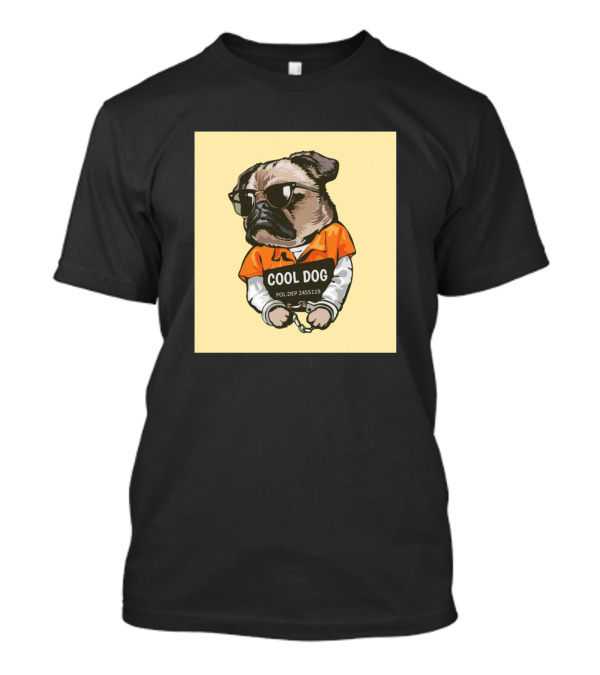 Pug Dogs Sweet Pets Puppy Cool Dog POLICE 245519 T-Shirt