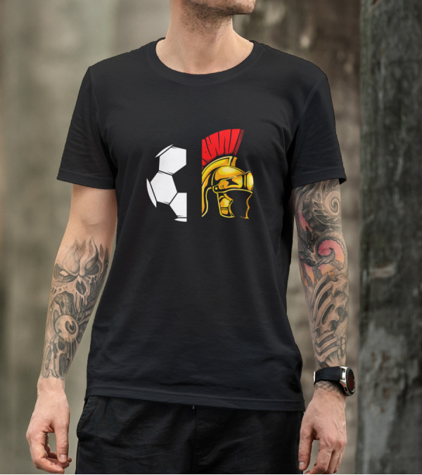 Spartans Soccer Helmet Fusion T-Shirt