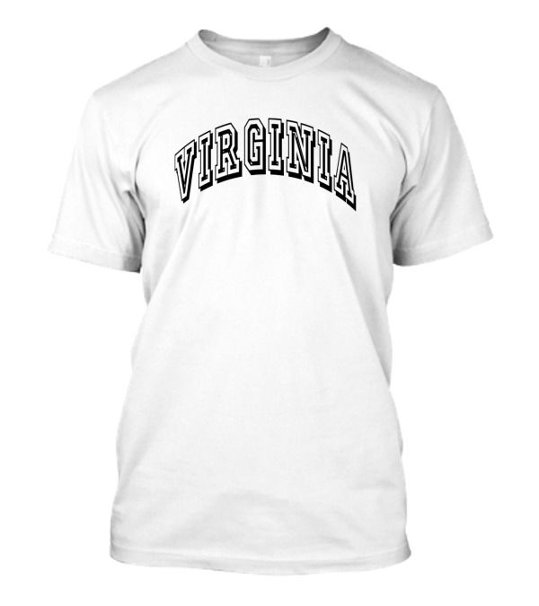 Virginia Arch Style Classic Block Text T-Shirt