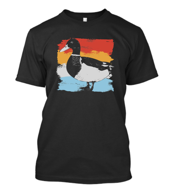 Duck Duck Wild Duck Hoose Animal Dark Sunset Waterfowl T-Shirt
