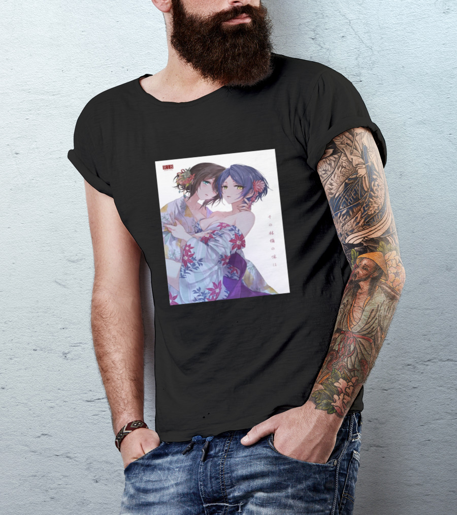 Fumika Sagisawa Japanese Kimono Floral T-Shirt