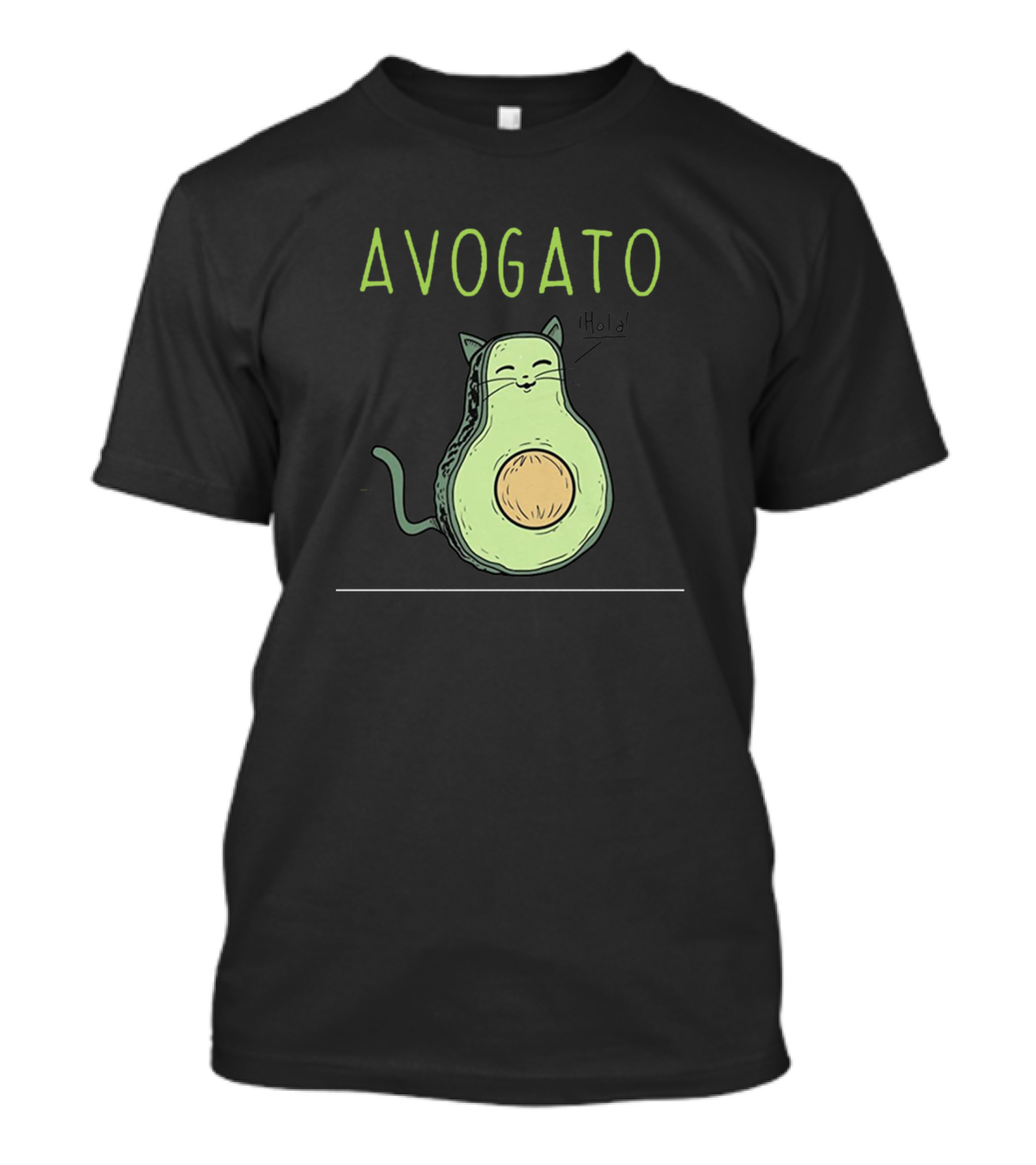 Avogato Meow Cat Avocado T-Shirt