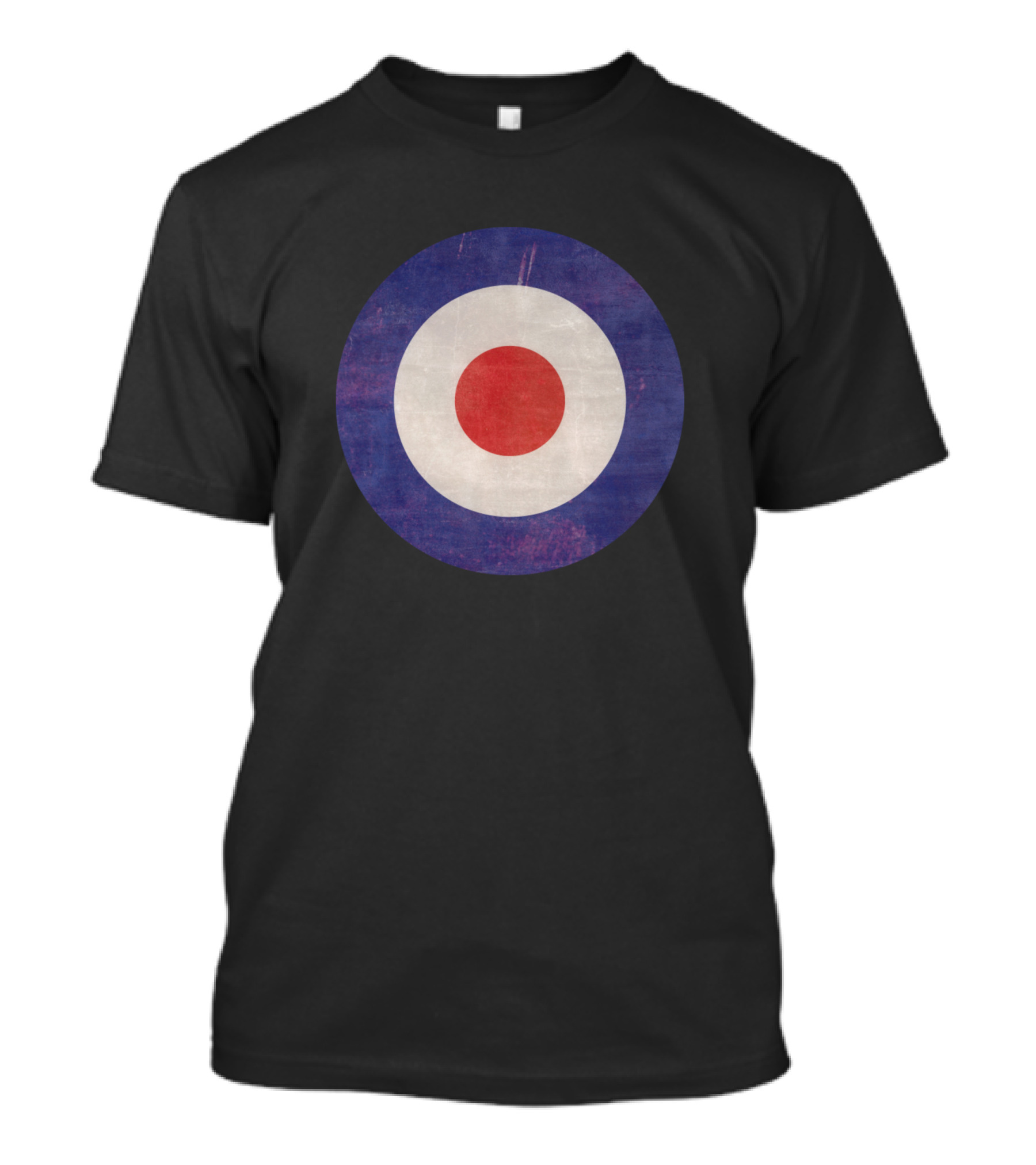 Mod Target Roundel With Vintage Distressed Look T-Shirt