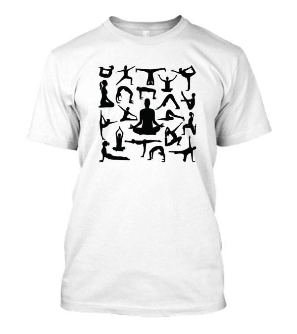 Yoga Life Poses Meditation Silhouette Collection T-Shirt