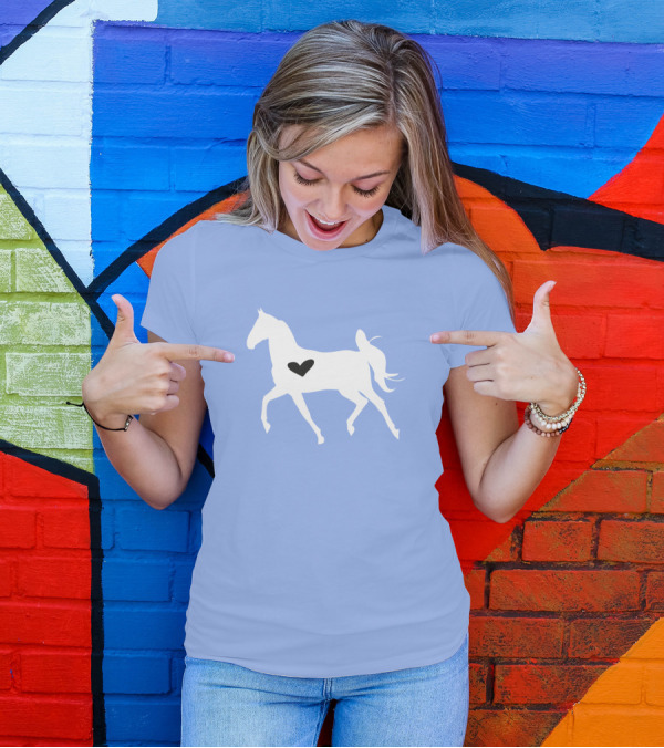 Horse Heart Baby Shower Pregnancy Horses T-Shirt