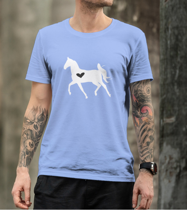 Horse Heart Baby Shower Pregnancy Horses T-Shirt