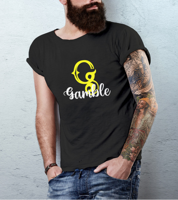 Gamble Gamble Surname Second Name G Yellow Star T-Shirt