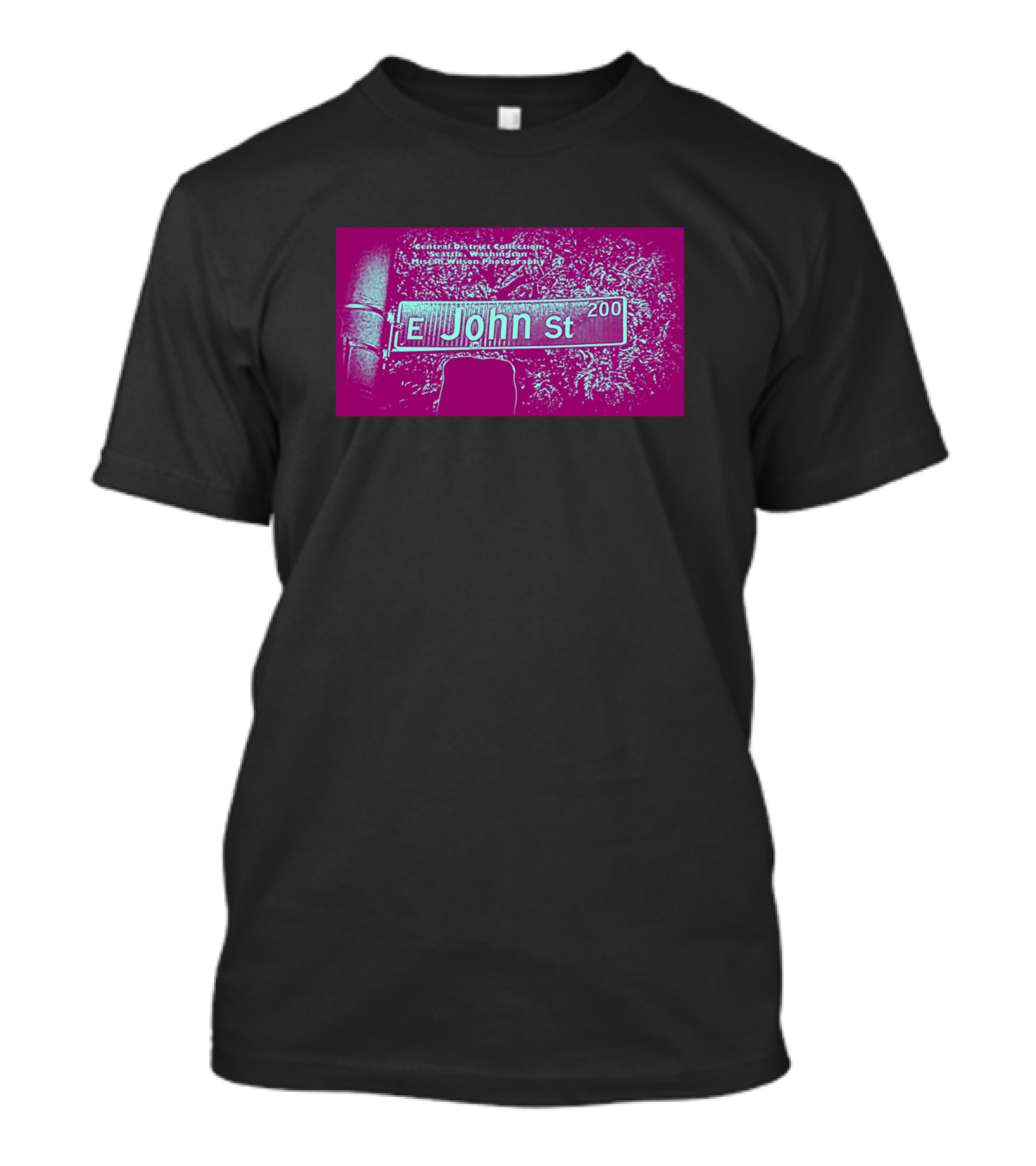 E John Street 200 Seattle Washington Mistah Wilson College T-Shirt