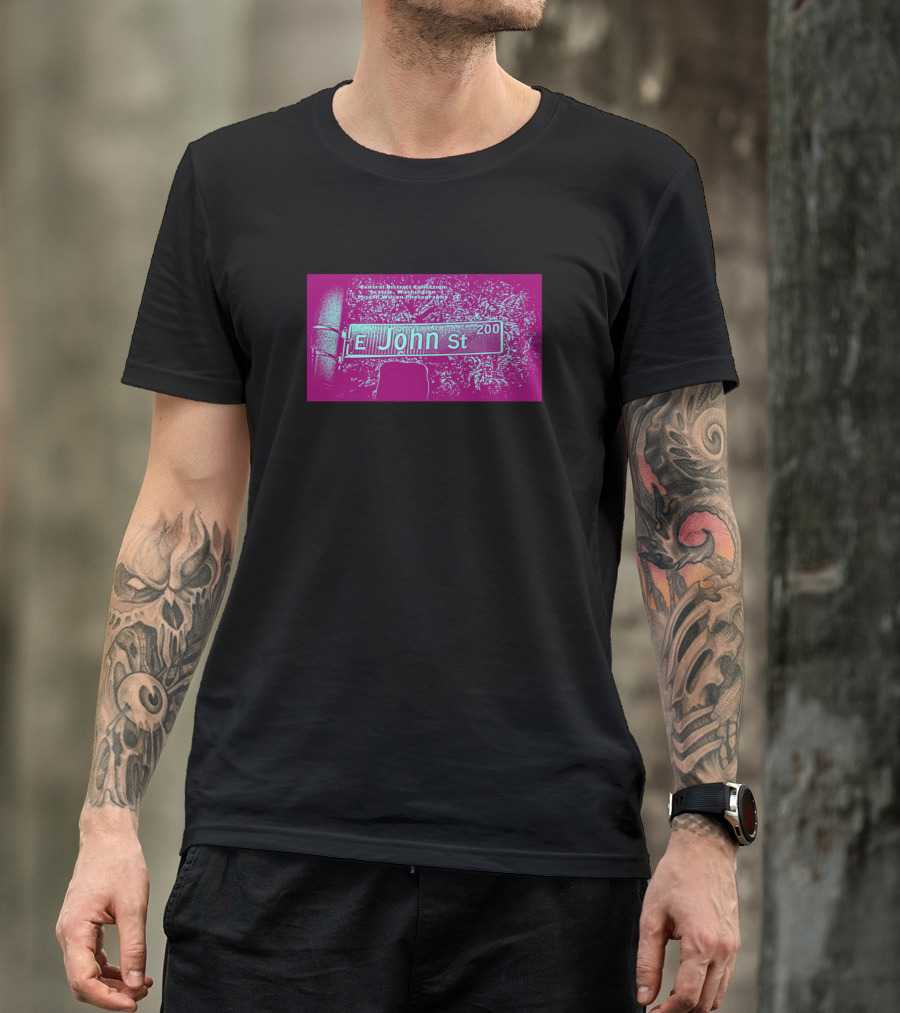 E John Street 200 Seattle Washington Mistah Wilson College T-Shirt