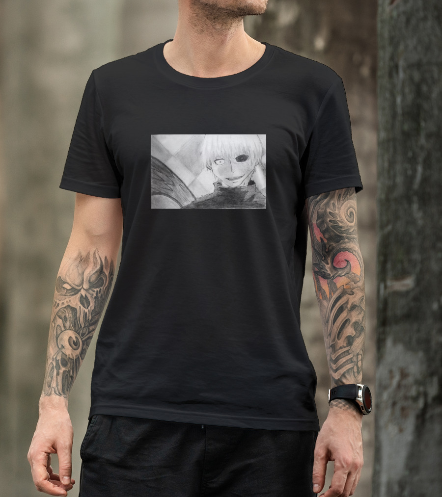 Kaneki Tokyo Ghoul Illustration Fan T-Shirt