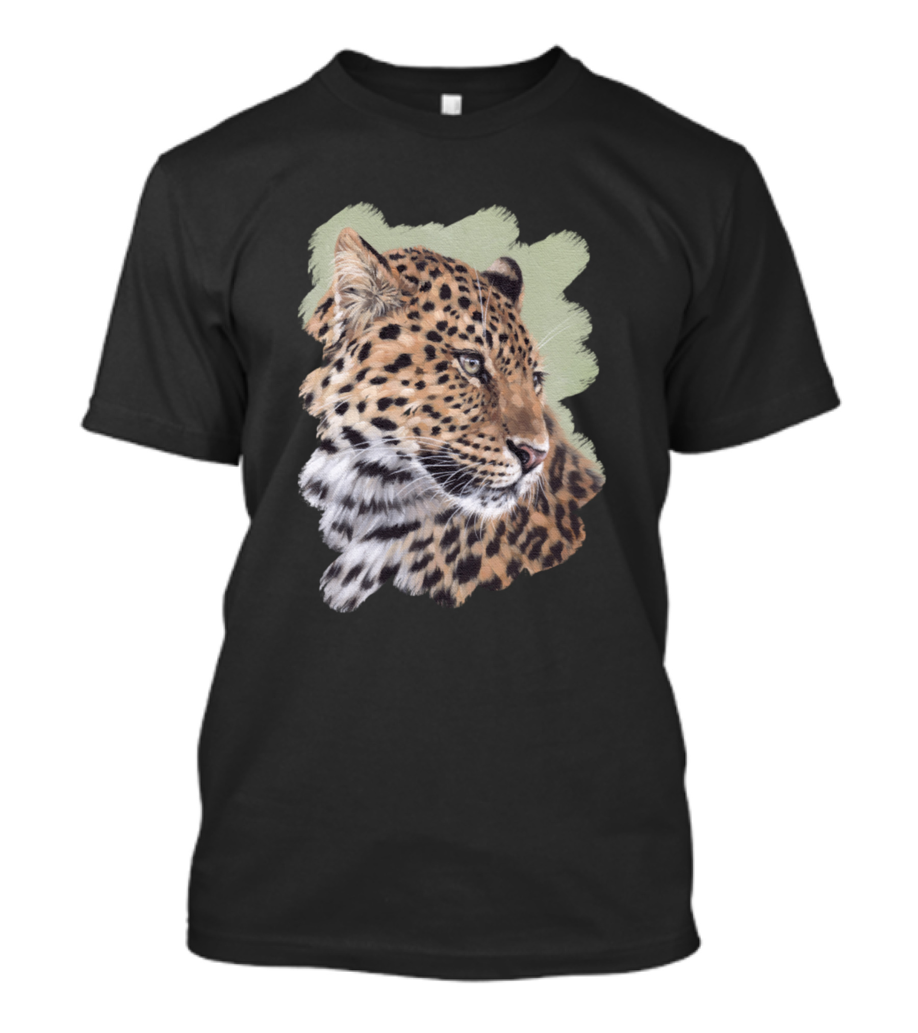 Leopard Portrait Brushstroke T-Shirt
